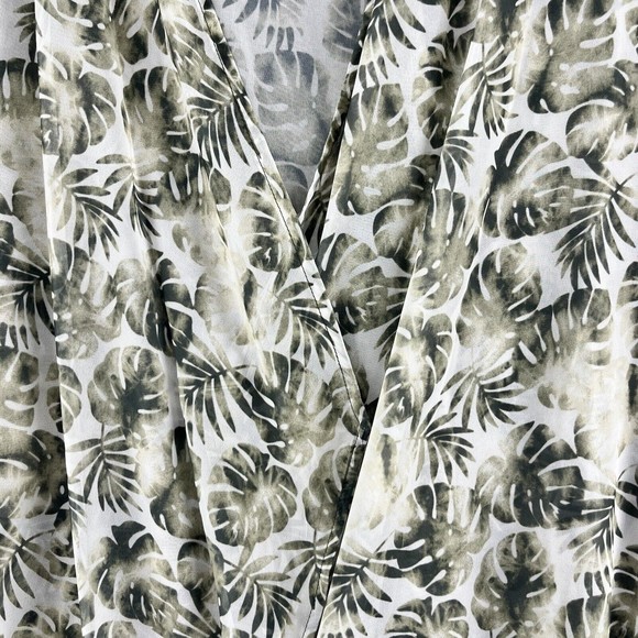 Womens cardigan Lightweight Top Plus Size white green Floral sheer Sleeveless - Picture 7 of 11